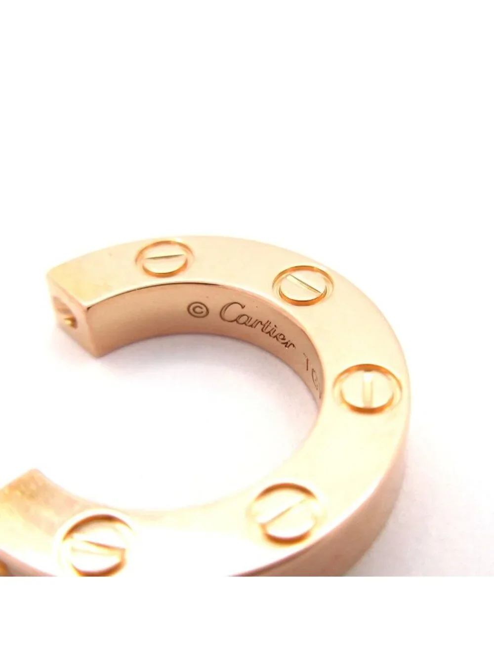 Cartier Single Earrings Love 18k Pink Gold